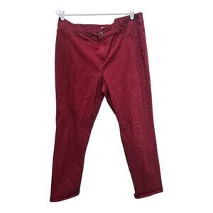 Chico’s Red So Slimming Cropped Pants Size 3 Stretch